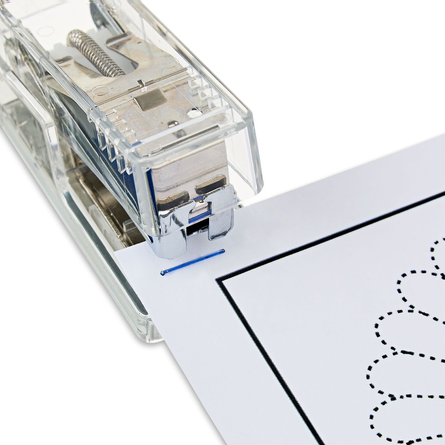 20-Sheet Mini Stapler with 1000 Staples, Clear
