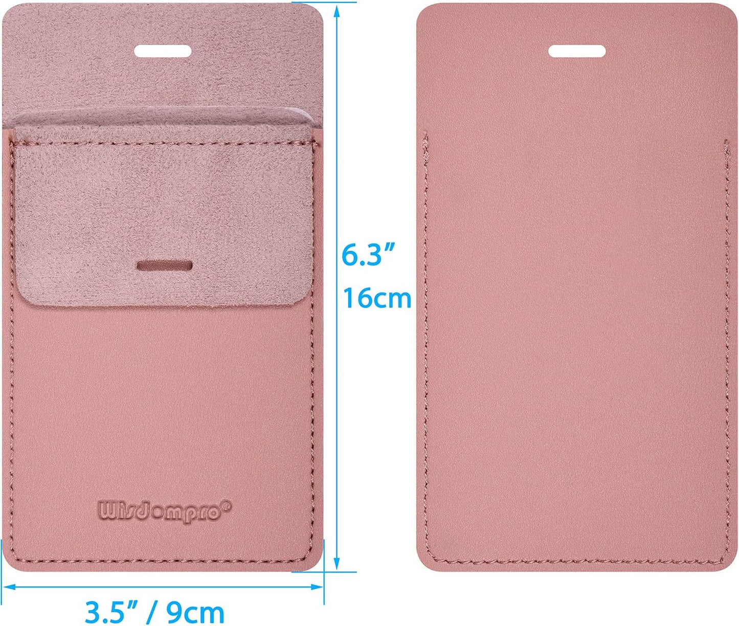 Pocket Protector, 3 Pack PU Leather Heavy Duty Pen Holder Pouch for Shirts, Lab Coats, Pants - Multi-Purpose - Holds Pens, Pointers, Pencils, and Notes - Pink