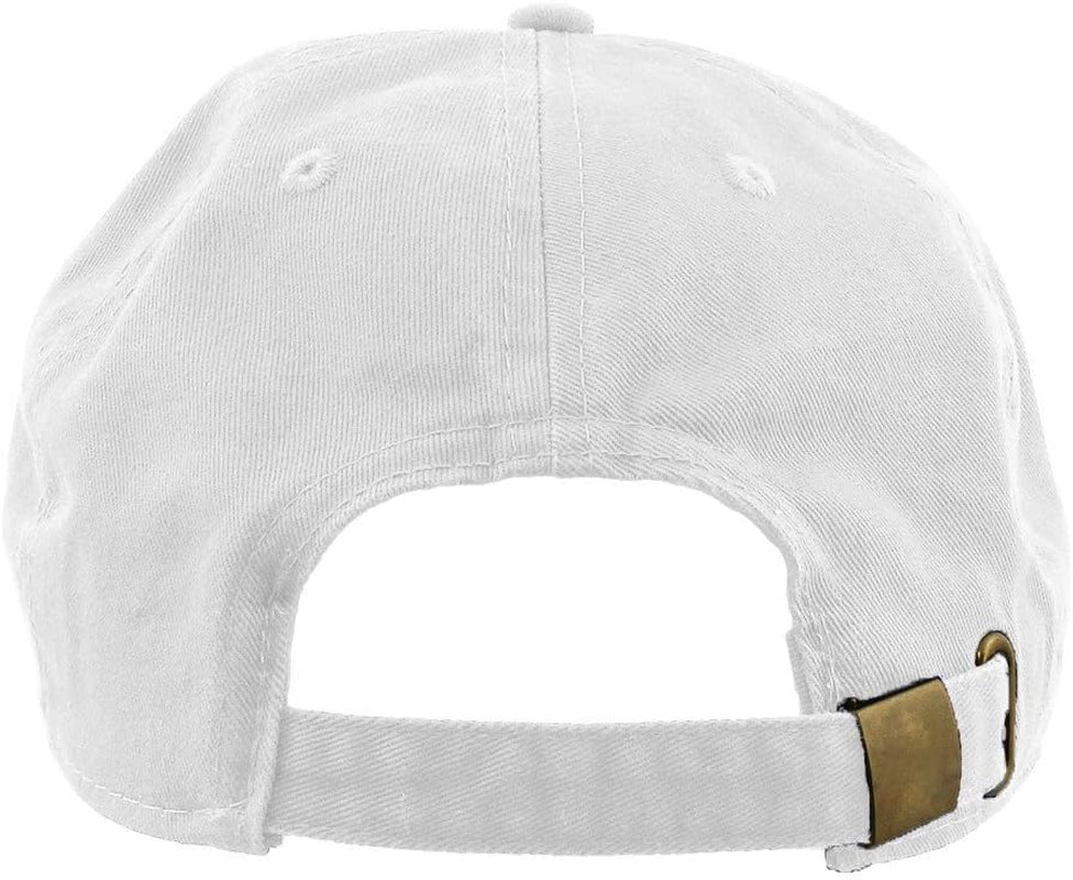 Baseball Cap Dad Hat 100% Cotton Polo Style Plain Blank Adjustable Size