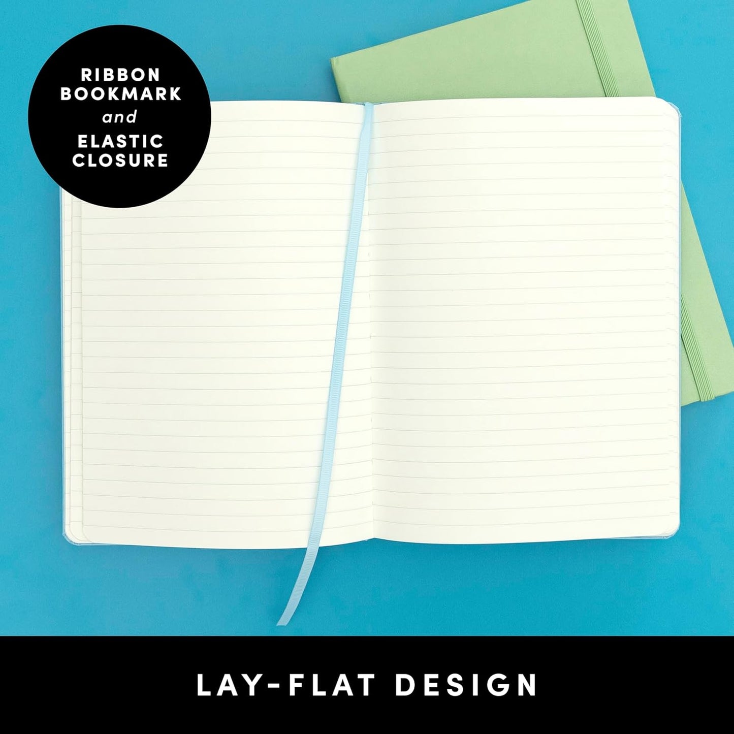 Lined Journal Notebook, (Sky Blue), 160 Pages, Medium 5.6 Inches X 8 Inches - 100 GSM Thick Paper, Hardcover