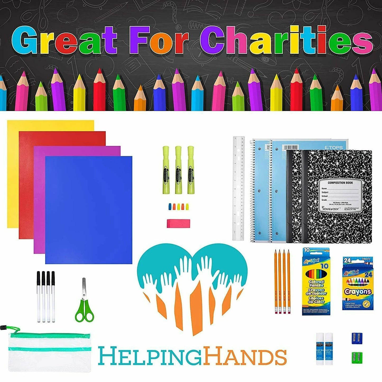 School Supplies for Kids, Back to School Supply Box, Double Set