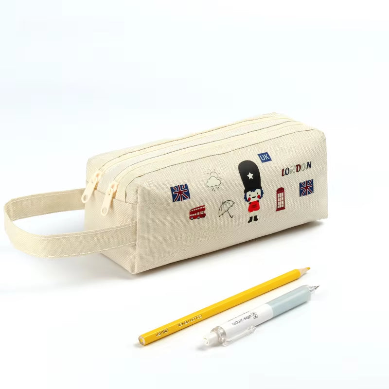 Pencil Case Trousse Scolaire Pink Ferace Cartuchera Para Lapices School Etui Kawaii Canvas Large Capacity Kalem Kutusu Newme Box