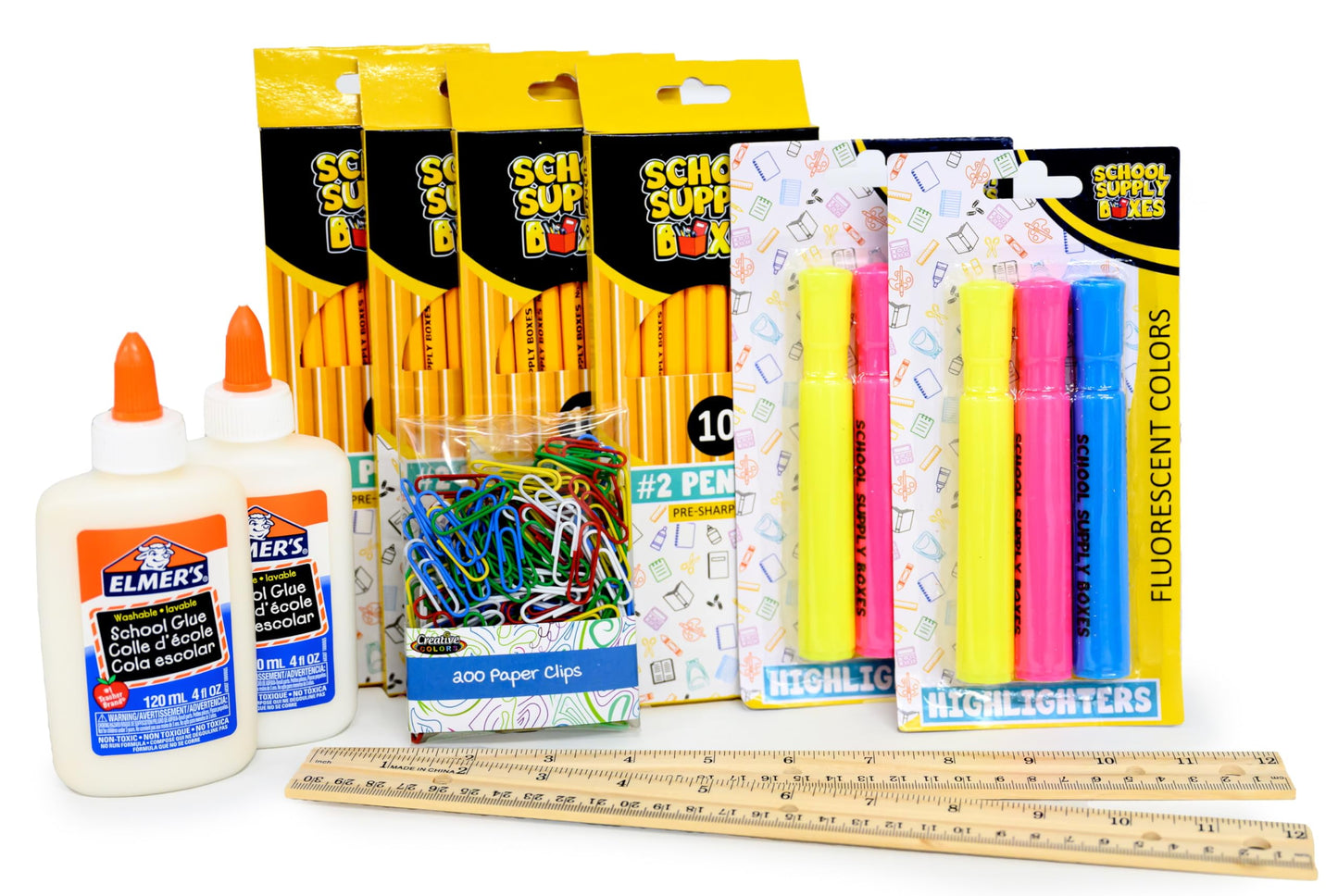 Mega Back to School Bundle | 1 Box - 474 Pieces per Box | - Back to School Essentials, Perfect for Multiple Children Household