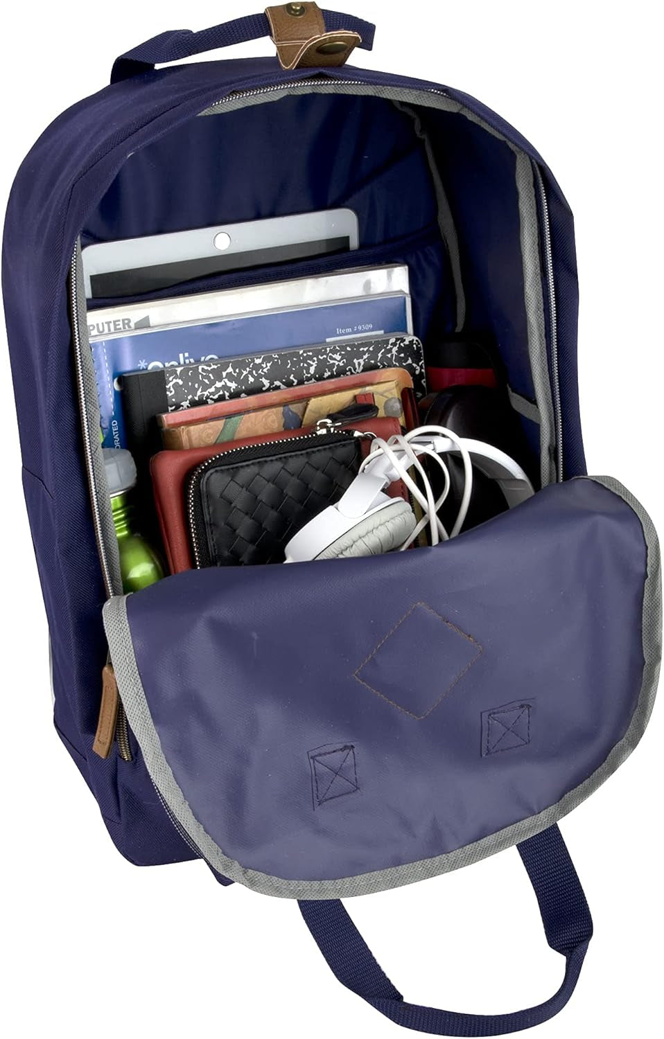 College 16 Inch Laptop Backpack for Women, Men | Computer Travel Backpack Carry on Flight Approved for School, Work, Commuter (Navy)