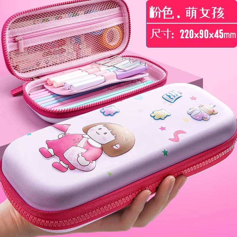 Kawaii Pencil Case Cute Cat Pencilcases Estuche Estojo Escolar Papeleria Piornik Stationery Licorne Etui Trousse Ecole