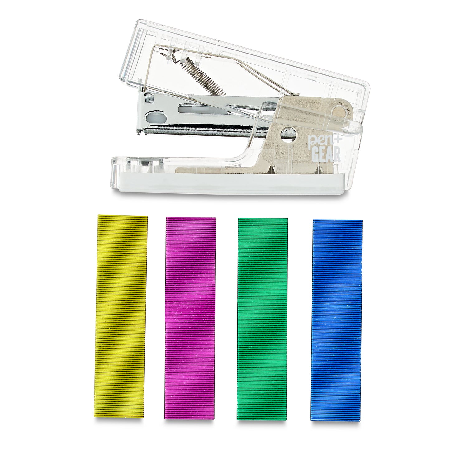 20-Sheet Mini Stapler with 1000 Staples, Clear