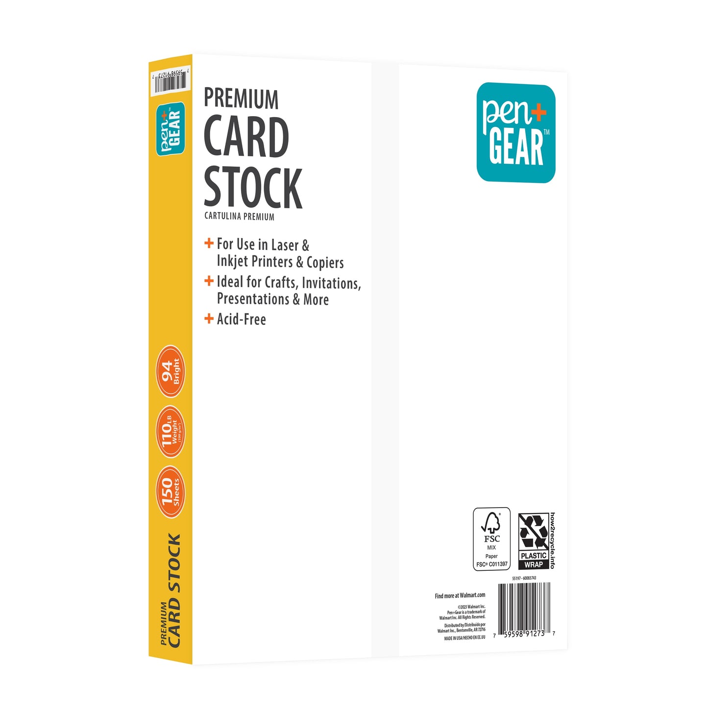 Premium White Index Card Stock, 8.5" X 11", 199 GSM, 150 Sheets