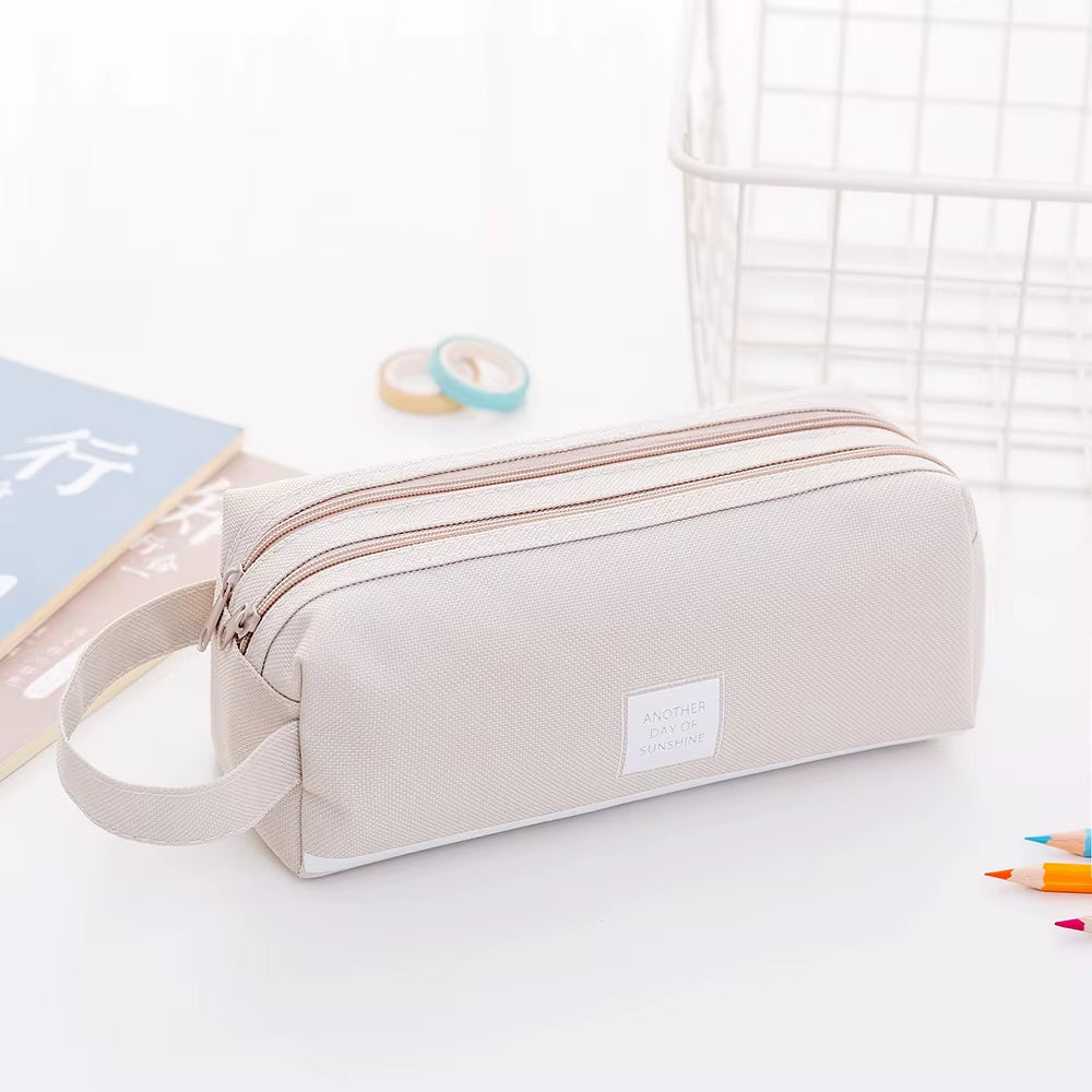 Pencil Case Trousse Scolaire Pink Ferace Cartuchera Para Lapices School Etui Kawaii Canvas Large Capacity Kalem Kutusu Newme Box