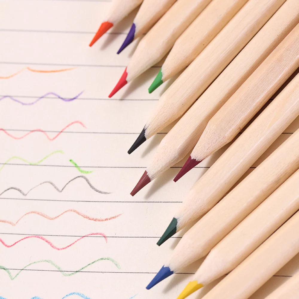 Colored Pencils Back to School Supplies Back to School Supplies Color Pen Pencil Small Pencil Painting 12 Color Office Stationery Office Supplies