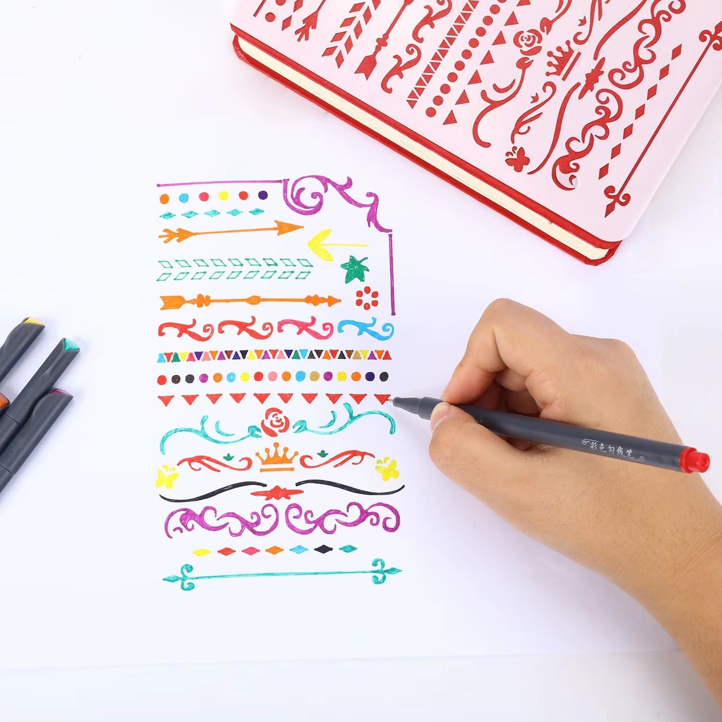 Planner Pens Colored Pens, Office School Supplies, Fine Point Markers Drawing Pens Fineliner Pen