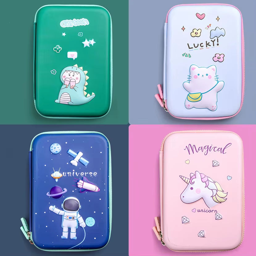 Kawaii Pencil Case Cute Cat Pencilcases Estuche Estojo Escolar Papeleria Piornik Stationery Licorne Etui Trousse Ecole