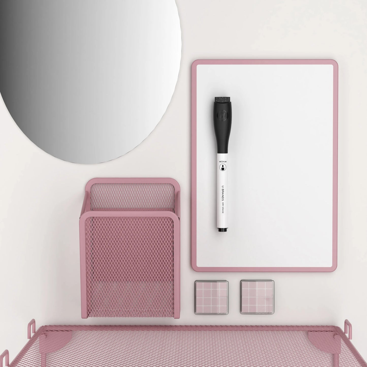 Locker Kit with Shelf and Accessories, Blush, 11 Piece Set, Ages 9+, 4145U