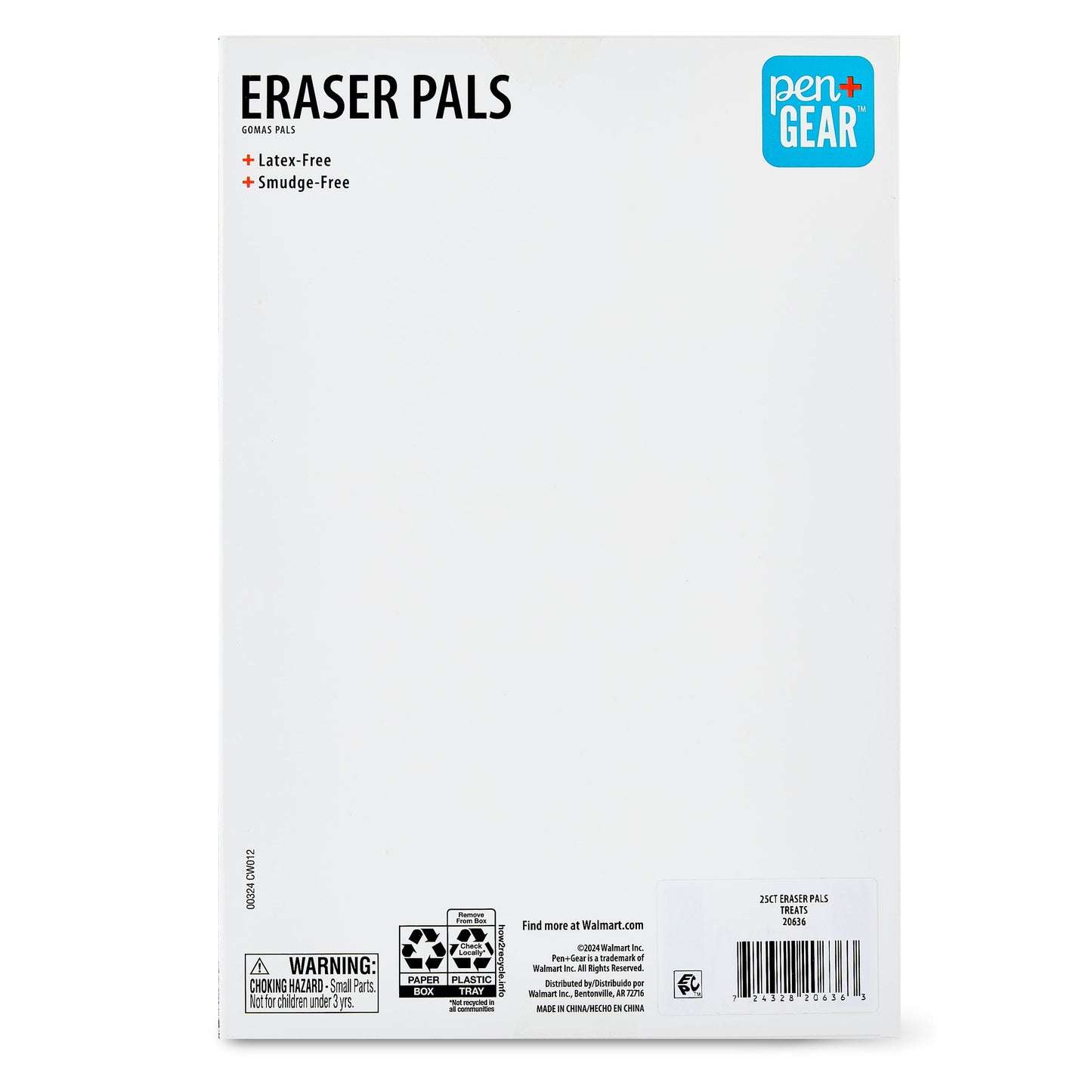 Eraser Pals, Sweet Treats Theme, 25 Count