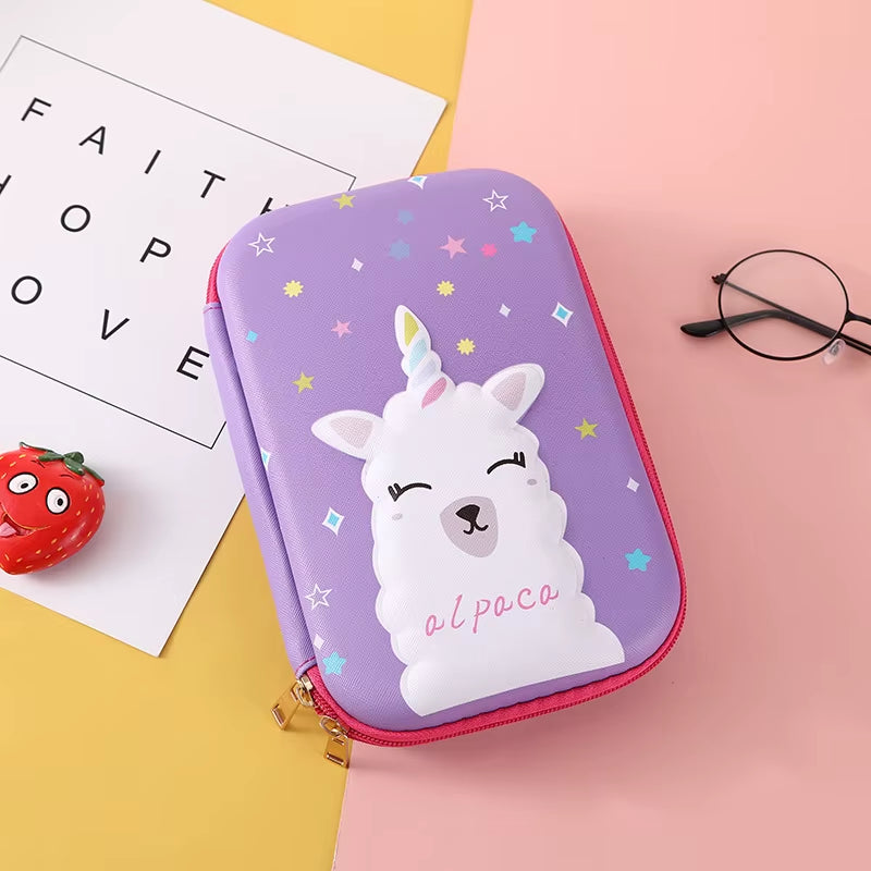 Pencil Case Kawaii Material Escolar Astuccio Scuola School Supplies Piorniki Leaf Pencilcases Cute Dinosaur 2020 EVA Pencilbox
