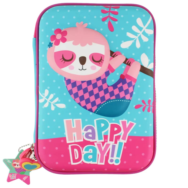 Pencil Case Kawaii Material Escolar Astuccio Scuola School Supplies Piorniki Leaf Pencilcases Cute Dinosaur 2020 EVA Pencilbox