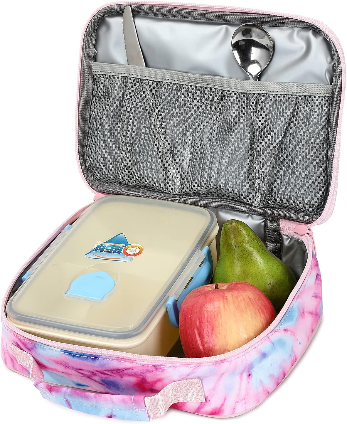 Lightweight Tie Dye School Backpacks for Teen Girls Backpack with Lunch Bag (B Tie Dye)