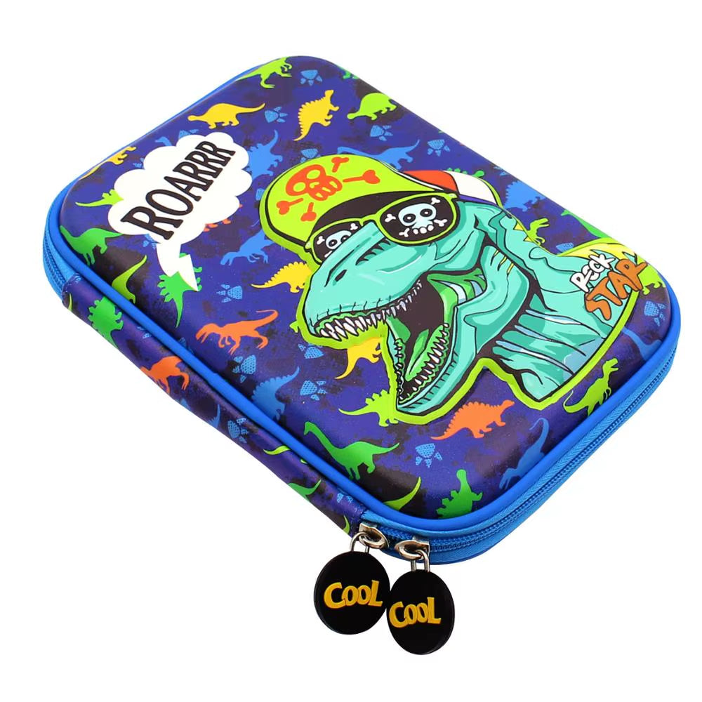 Pencil Case Kawaii Material Escolar Astuccio Scuola School Supplies Piorniki Leaf Pencilcases Cute Dinosaur 2020 EVA Pencilbox