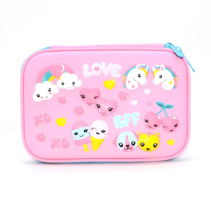 Pencil Case Kawaii Material Escolar Astuccio Scuola School Supplies Piorniki Leaf Pencilcases Cute Dinosaur 2020 EVA Pencilbox