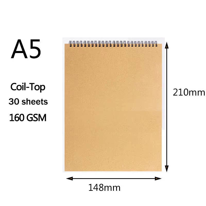 Professional Sketchbook Thick Paper Spiral Notebook Art School Supplies Pencil Drawing Notepad Stationery Cute Gel Pens Pencil