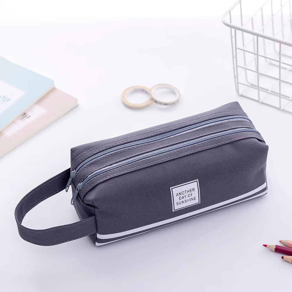Pencil Case Trousse Scolaire Pink Ferace Cartuchera Para Lapices School Etui Kawaii Canvas Large Capacity Kalem Kutusu Newme Box