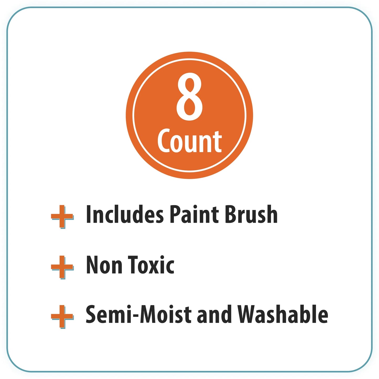 Pen + Gear 8 Counts Semi-Moisture Watercolor Paints