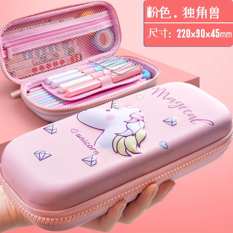 Kawaii Pencil Case Cute Cat Pencilcases Estuche Estojo Escolar Papeleria Piornik Stationery Licorne Etui Trousse Ecole