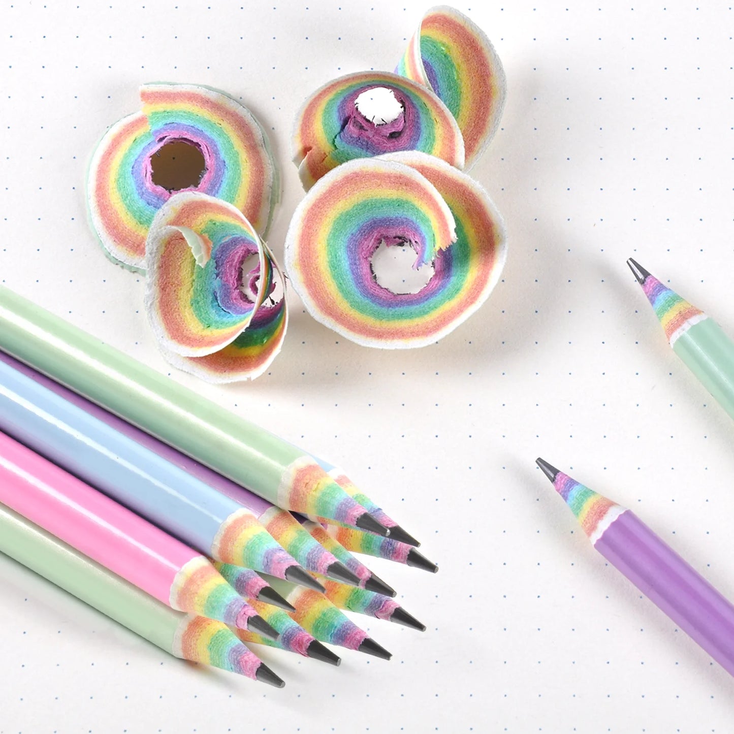 Pencils #2 Pre-Sharpened Pencils Number 2 Pencils School Pencils Kids Pencils with Erasers Rainbow Pencils Eco Pencils for School Supplies, 24 Pack