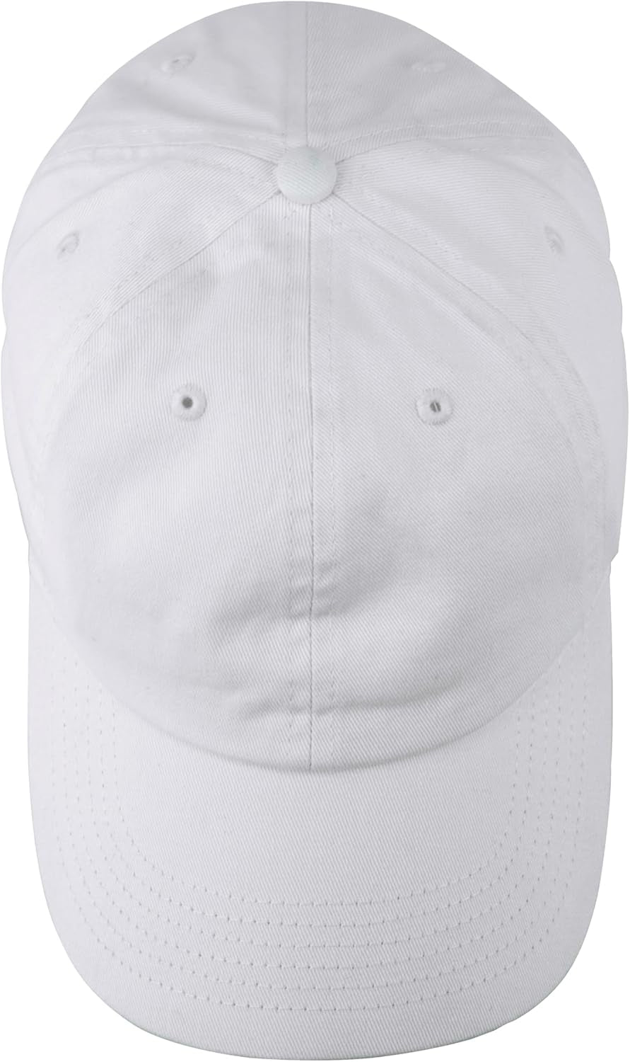 Baseball Cap Dad Hat 100% Cotton Polo Style Plain Blank Adjustable Size