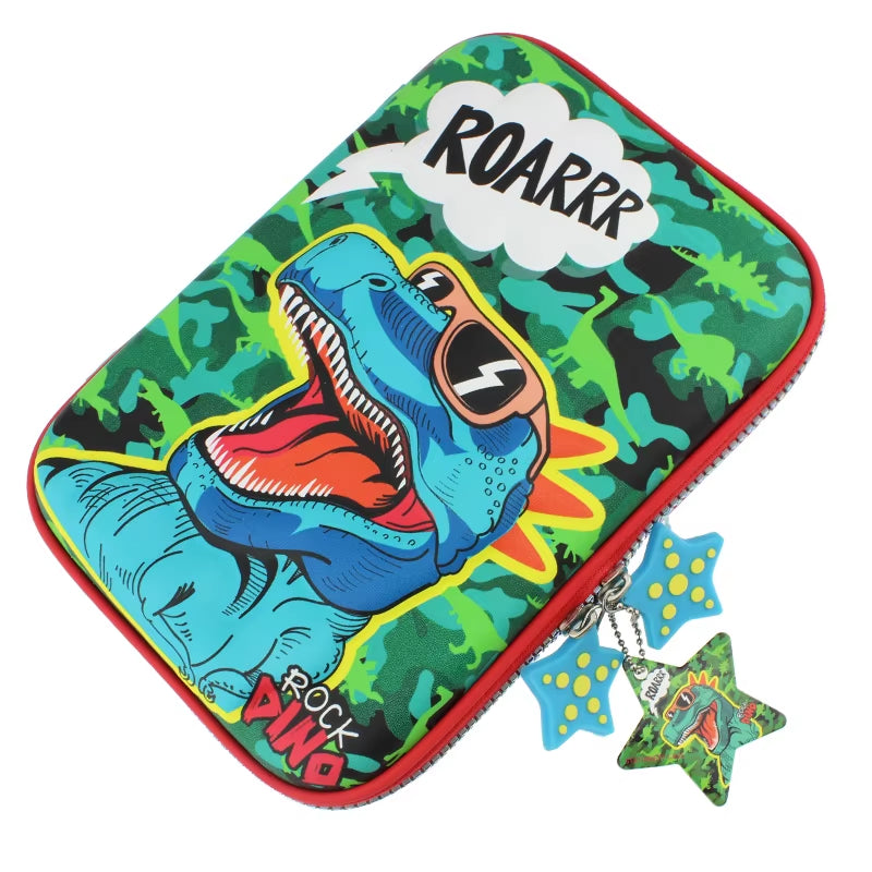 Pencil Case Kawaii Material Escolar Astuccio Scuola School Supplies Piorniki Leaf Pencilcases Cute Dinosaur 2020 EVA Pencilbox