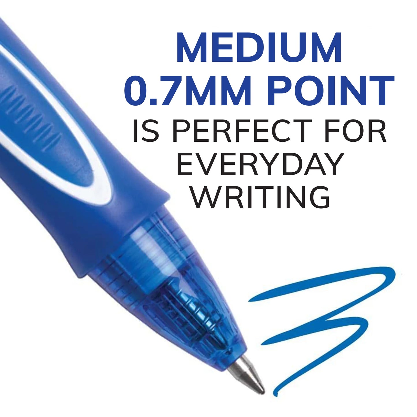 Gelocity Quick Dry Gel Pens, Medium Point (0.7Mm), Assorted Colors, 12-Count Pack