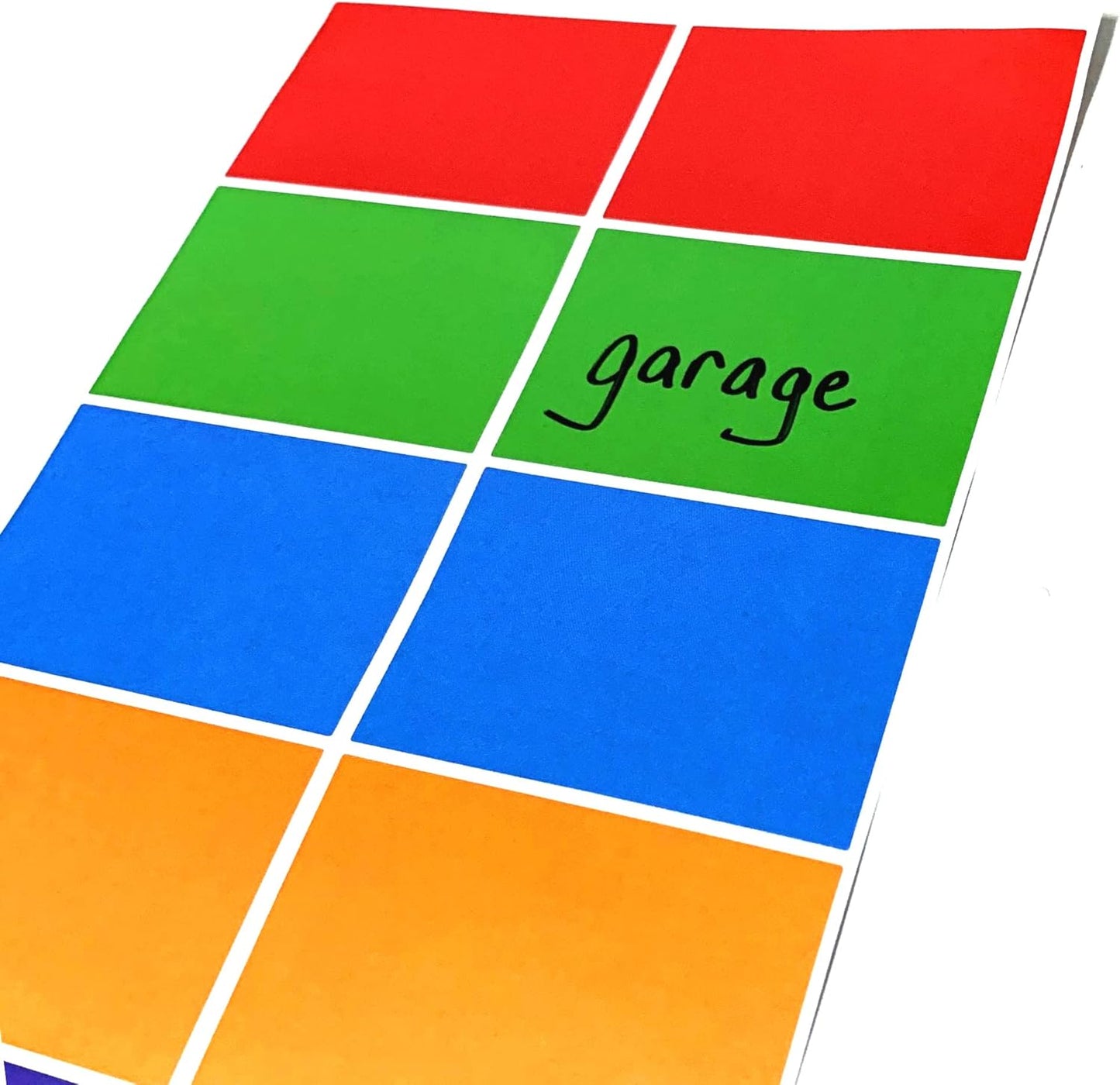 250 Pack, Colored Labels Stickers, for Moving Boxes - 5 Colors, 3" X 2"