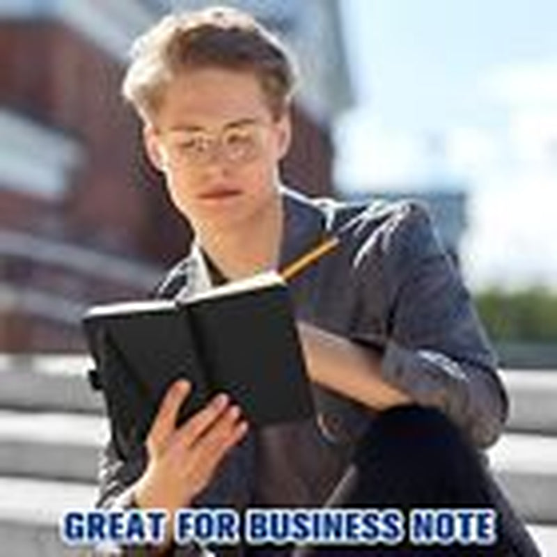 Pack Pocket Notebook Journals A6 Mini Hardcover Journal PU Leather 40 Black
