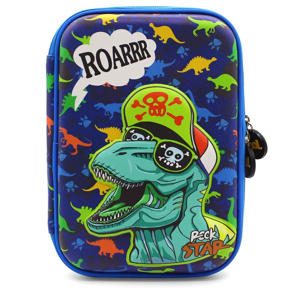 Pencil Case Kawaii Material Escolar Astuccio Scuola School Supplies Piorniki Leaf Pencilcases Cute Dinosaur 2020 EVA Pencilbox
