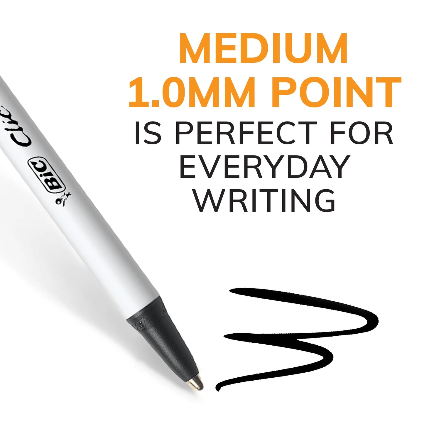 Clic Stic Black Ballpoint Pens, Medium Point (1.0Mm), 24-Count