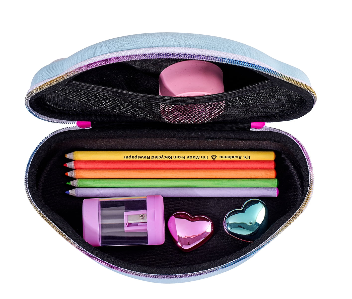 Pen + Gear Rainbow School Sturdy Pencil Box