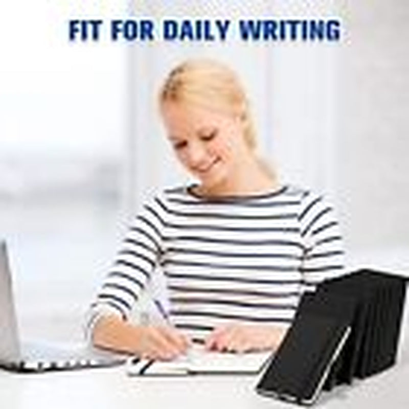 Pack Pocket Notebook Journals A6 Mini Hardcover Journal PU Leather 40 Black