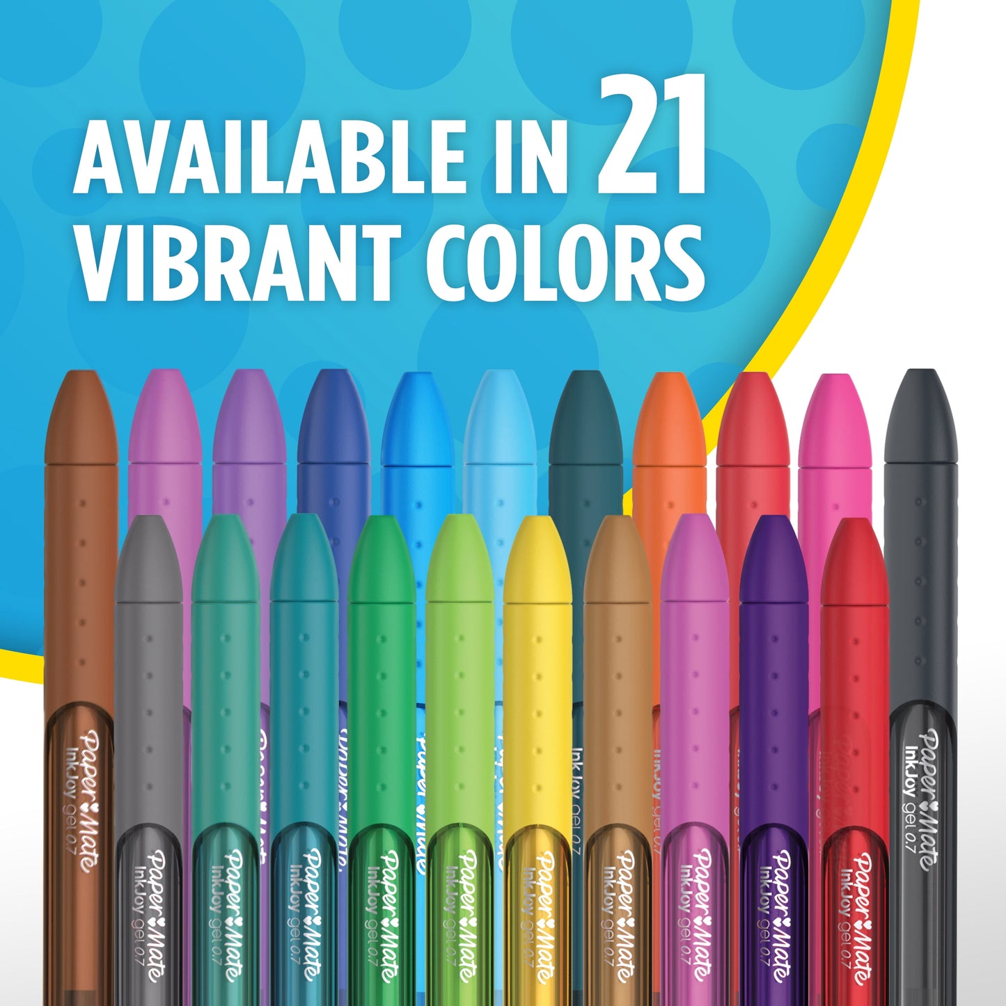 Paper Mate Inkjoy Retractable Gel Pens, Medium Point, Black, 2 Count