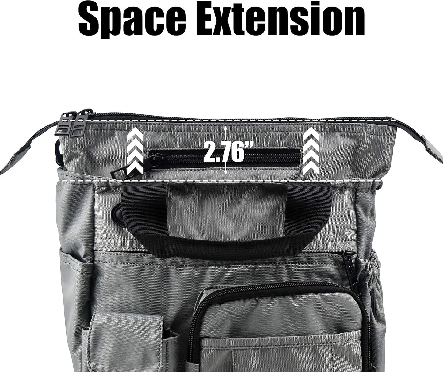 Business Crossbody Sling Messenger Bag Purse, Casual Daypack Shoulder Backpack Men Women, Chest Satchel for Hiking Travel (S, Grey)