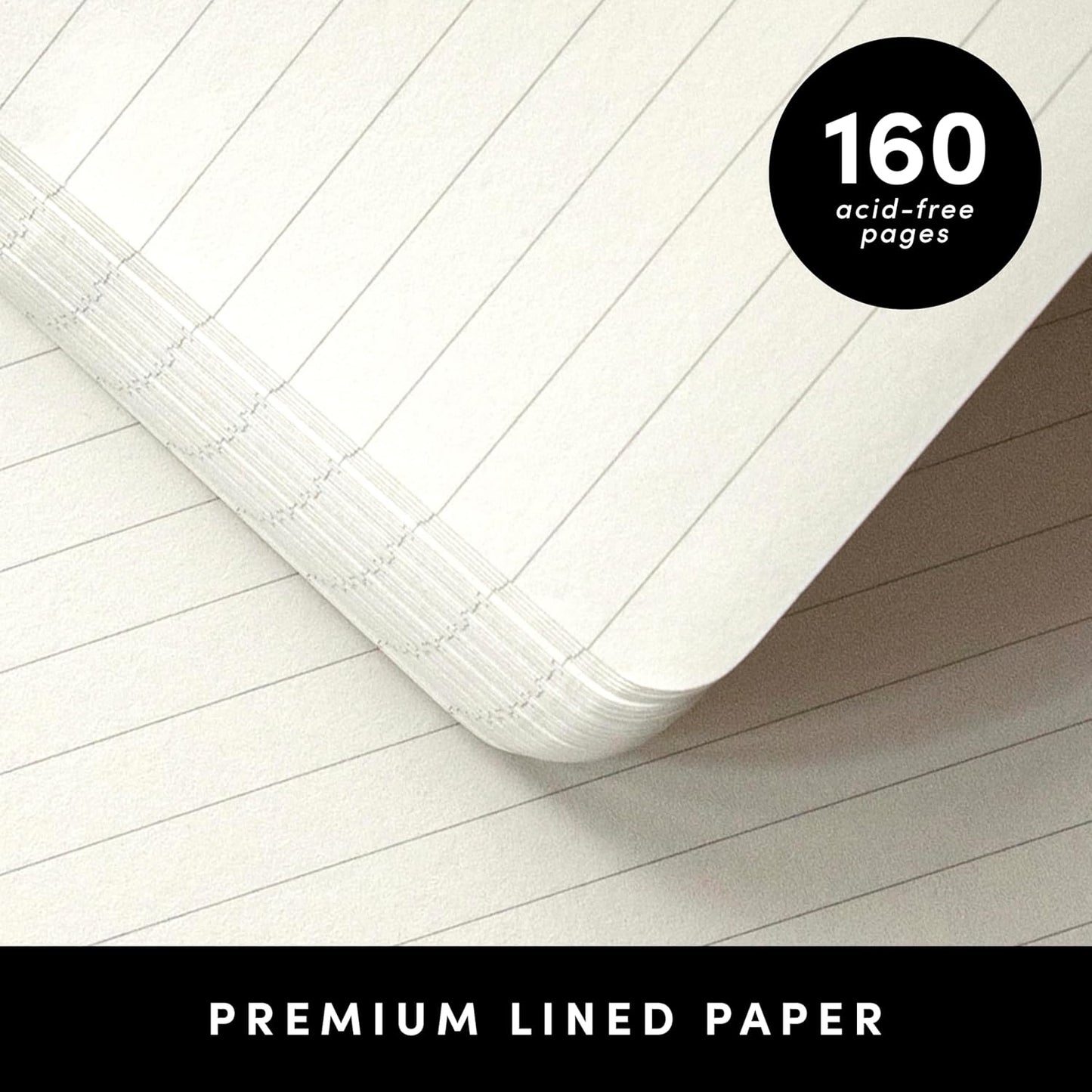 Lined Journal Notebook, (Sky Blue), 160 Pages, Medium 5.6 Inches X 8 Inches - 100 GSM Thick Paper, Hardcover