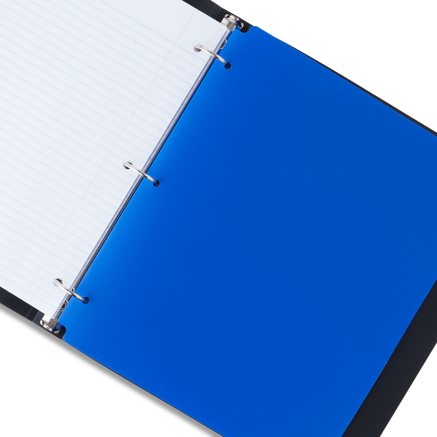 3-Ring Poly Standard Binder, 1" O-Rings, Black