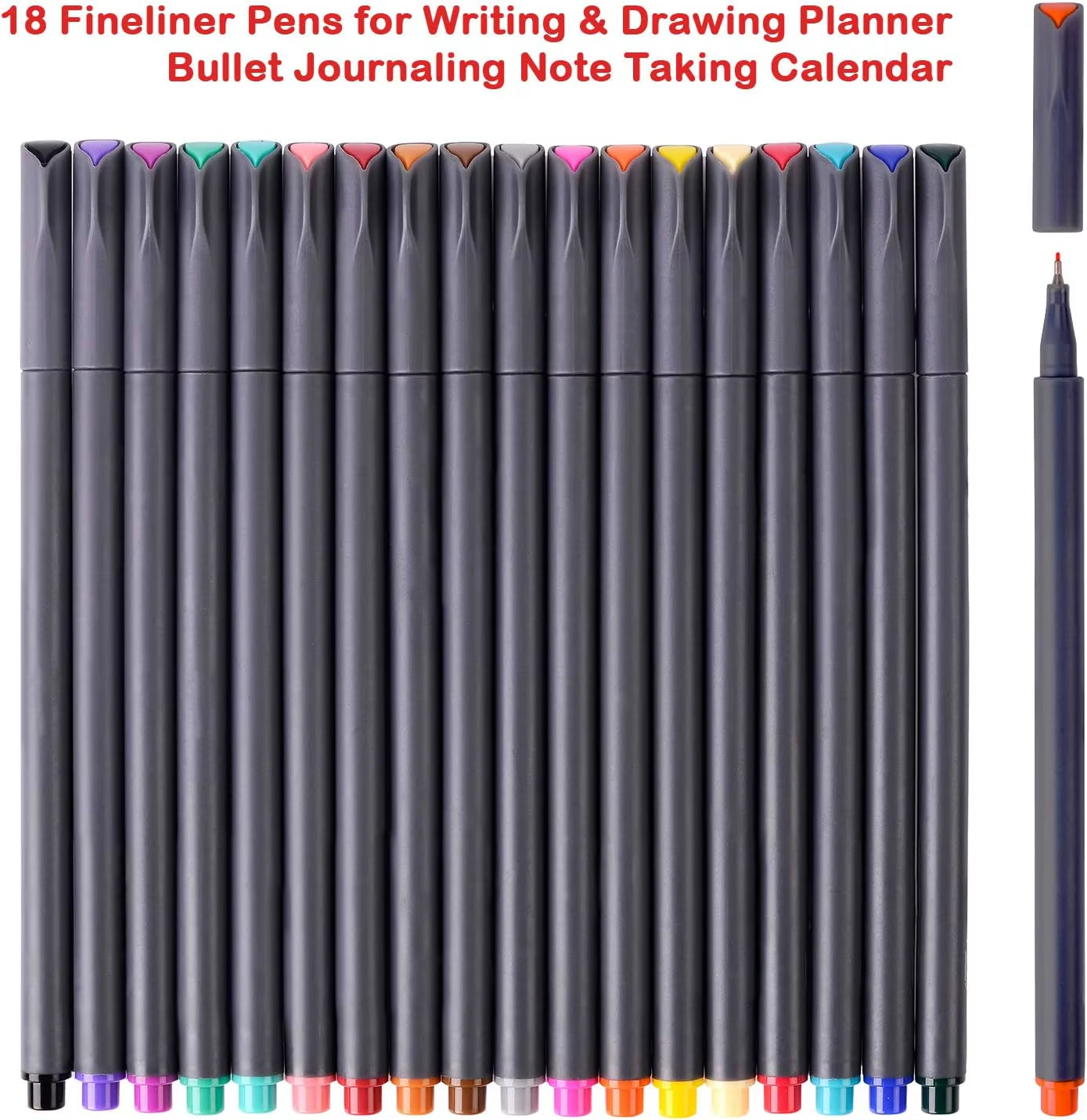 Planner Pens Colored Pens, Office School Supplies, Fine Point Markers Drawing Pens Fineliner Pen