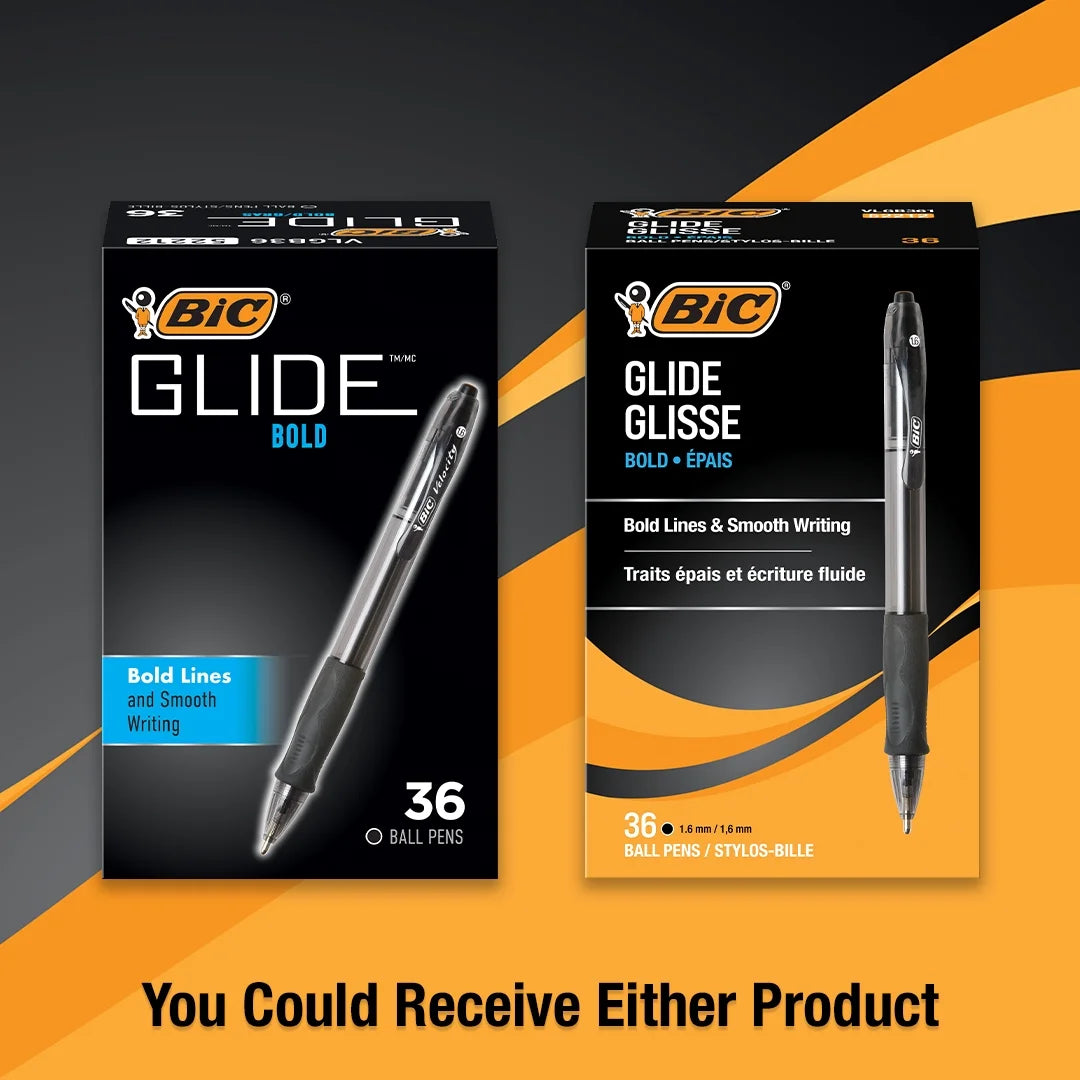 Glide Bold Retractable Ball Pen, Black, 1.6Mm Bold Point, 36 Pack