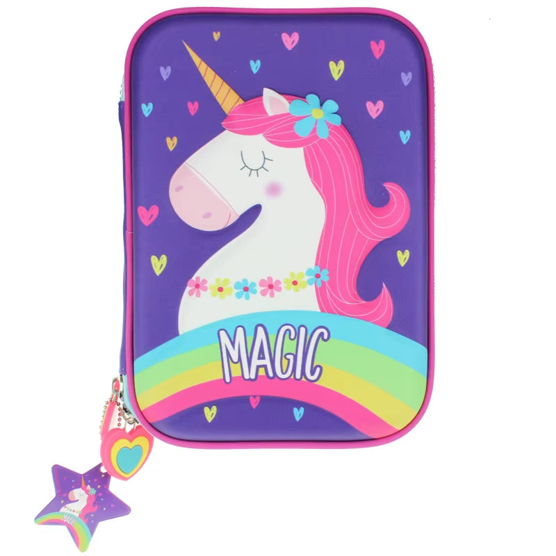 Pencil Case Kawaii Material Escolar Astuccio Scuola School Supplies Piorniki Leaf Pencilcases Cute Dinosaur 2020 EVA Pencilbox