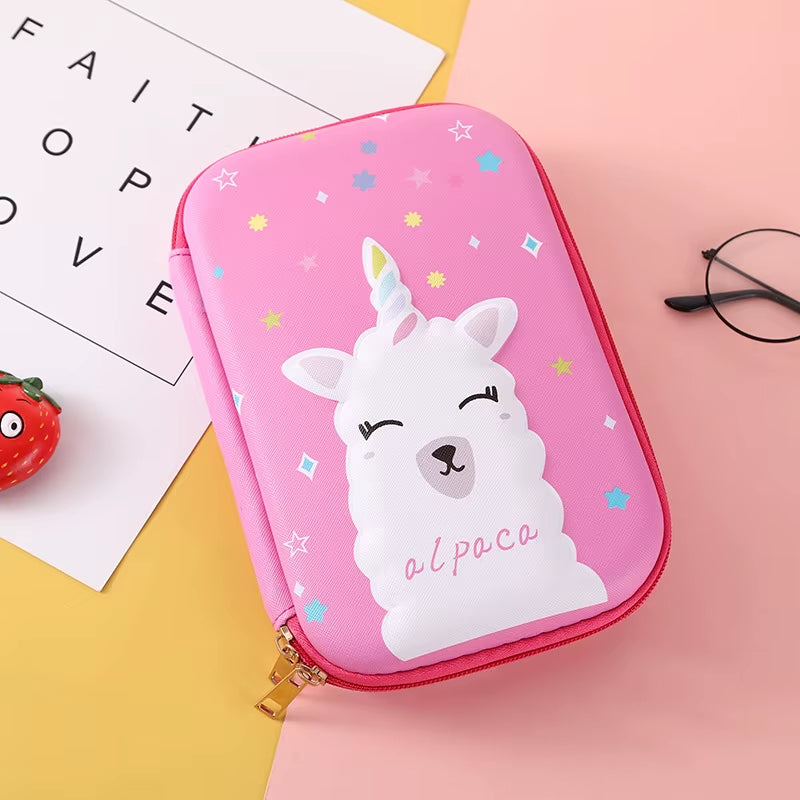 Pencil Case Kawaii Material Escolar Astuccio Scuola School Supplies Piorniki Leaf Pencilcases Cute Dinosaur 2020 EVA Pencilbox
