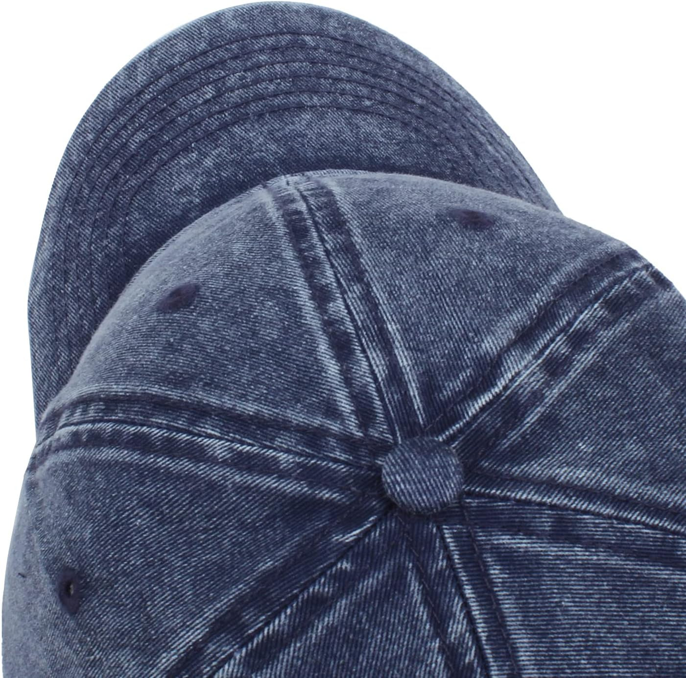 Men and Women Washed Cotton Baseball Cap Snow Classic Style Adjustable Low Profile Dad Hat