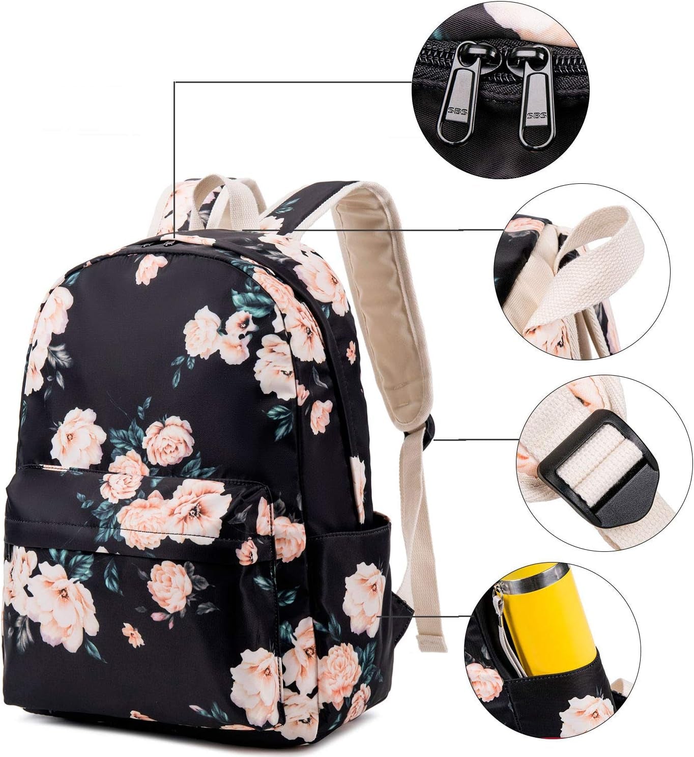 Teen Girls School Backpack Kids Bookbag Lightweight Travel Laptop Backpack Stylish Casual Daypack