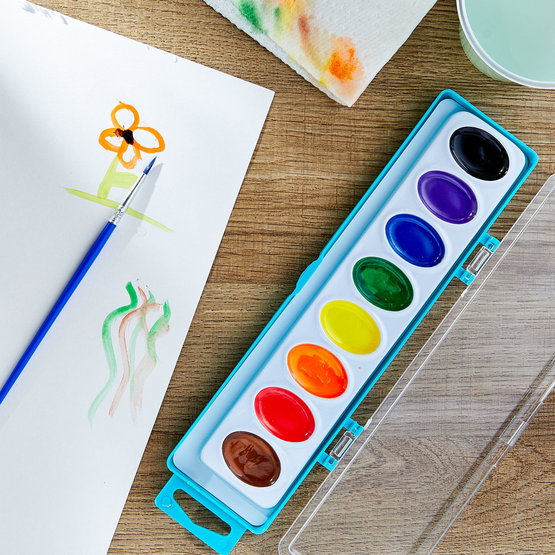 Pen + Gear 8 Counts Semi-Moisture Watercolor Paints