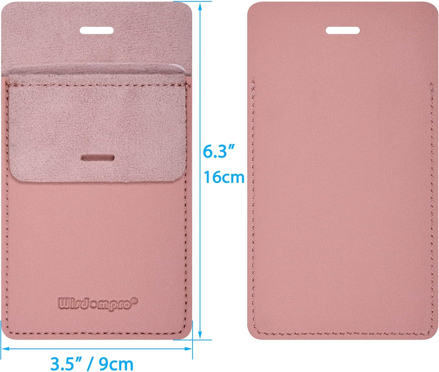 Pocket Protector, 3 Pack PU Leather Heavy Duty Pen Holder Pouch for Shirts, Lab Coats, Pants - Multi-Purpose - Holds Pens, Pointers, Pencils, and Notes - Pink
