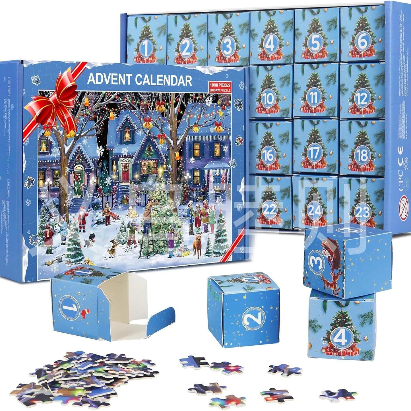 24-Box Christmas Advent Puzzle