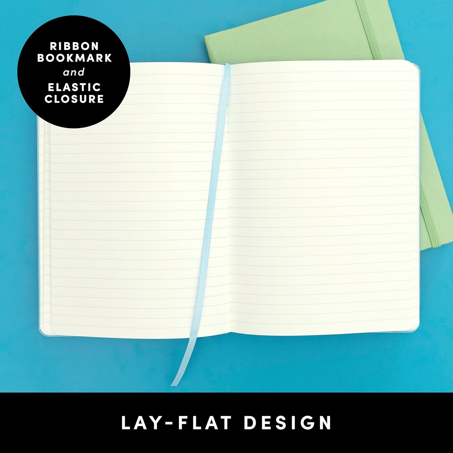 Lined Journal Notebook, (Sky Blue), 160 Pages, Medium 5.6 Inches X 8 Inches - 100 GSM Thick Paper, Hardcover